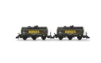 Arnold HN6673 RENFE, 2-delige set 3-assige tankwagens Borges, epIII Goederenwagens