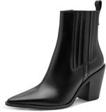 Tamaris Dames Enkellaarsjes Leer 1-25359-47-001 Zwart