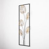 Handgeschilderd, decoratief metalen wandaccessoire, 32 x 90 cm, 100% metaal (1,5 mm), uniek design, perfect voor thuisdecoratie, gemakkelijk aan de muur te hangen