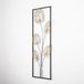 Handgeschilderd, decoratief metalen wandaccessoire, 32 x 90 cm, 100% metaal (1,5 mm), uniek design, perfect voor thuisdecoratie, gemakkelijk aan de muur te hangen