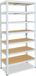 Shelfplaza HOME metalen stellingkast - 230x70x40 cm - wit - 7 planken