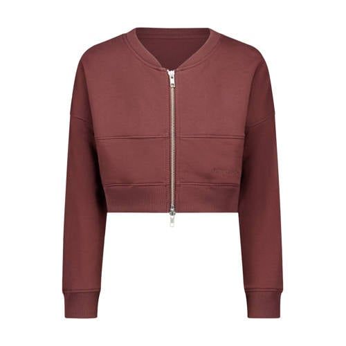 Airforce sweatvest - donkerrood