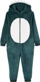 Vertbaudet Jumpsuit Dinosaurus Effen Donkergroen