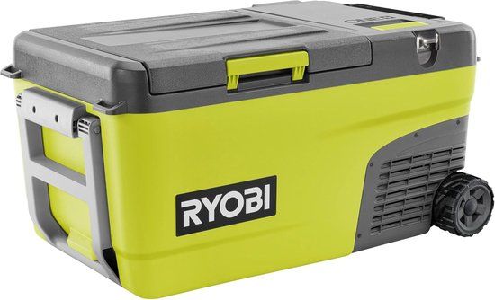 Ryobi 18 V ONE+ draadloze hybride koelbox met vriesfunctie RY18CB23A-0, 23 liter inhoud, inclusief 12 V autoadapter, 230 V voeding, zonder accu en oplader