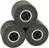 vidaXL Schuurrollers - 3 st - Zwart - 12 x 12 x 10 cm - Synthetische vezel