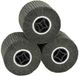 vidaXL Schuurrollers - 3 st - Zwart - 12 x 12 x 10 cm - Synthetische vezel