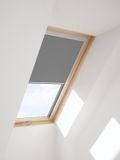 Timlux Standaard Verduisterend Rolgordijn voor VELUX Dakramen S08/608 Grijs