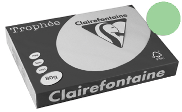 Clairefontaine gekleurd papier Trophe Pastel A 3 golfgroen