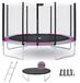 Kangui Trampoline Rond Ø360cm Avec Filet, Échelle, Bâche Et Kit D'Ancrage - Ralli 360