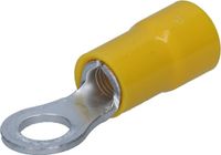 Kalitec 10x Ringkabelschoen 4-6 mm² - M6 Geel - Koperen Kabelschoenen