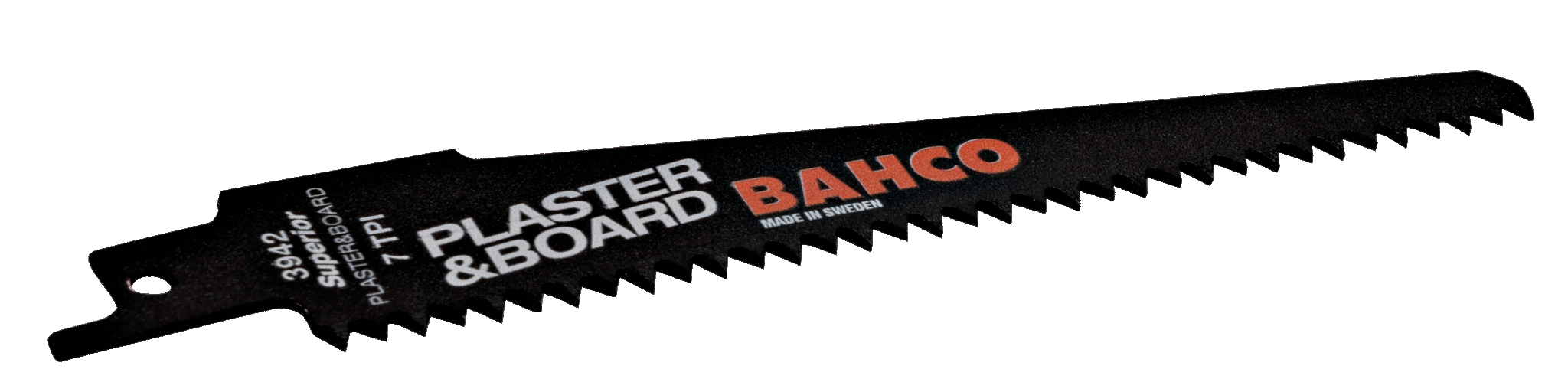 10 Bahco Reciprozaagblad | Sandflex® bimetaal | voor gips en spaanplaat | 7 TPI | 150 mm - 10-delig - 3942-150-7-SL-10P