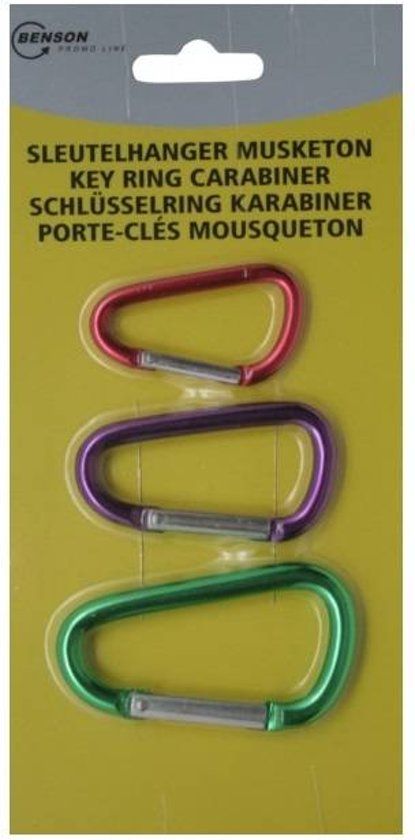 HOFFTECH Musketonhaak / Karabijnhaak 3 stuks