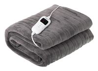 Camry Premium Camry 7434 - Elektrische verwarmingsdeken met timer ( super soft ) 1 persoons - Grijs