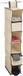 Relaxdays hangende opberger stof - 6 vakken - 2 lades - voor kledingkast - 82 x 14,5 x 30 cm - beige