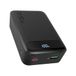 SBS Compact PowerBank, 20000mAh, 20W Power Delivery (PD 3.0 PPS), AFC, Powerbank met Snelladen, LCD-Scherm, USB-C, USB-A, Draagbare reisoplader, Compact Ontwerp, Zwart