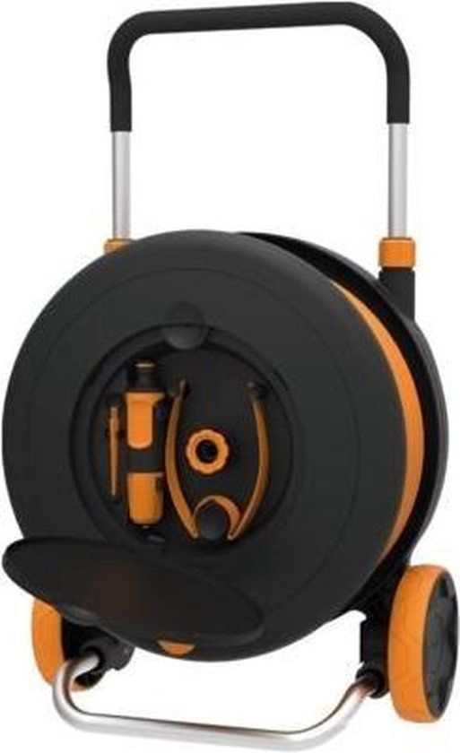Fiskars Waterwheel M - 20m - Tuinslang - Zwart/Oranje