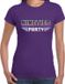 Bellatio Decorations Shoppartners Bv Nineties feest t-shirt paars voor dames - paarse 90s disco/feest shirts / outfit S