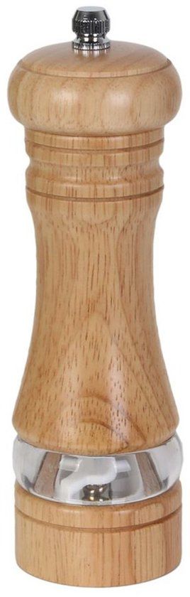 Cook Concept Pepermolen/zoutmolen - hout - bruin - 17 cm