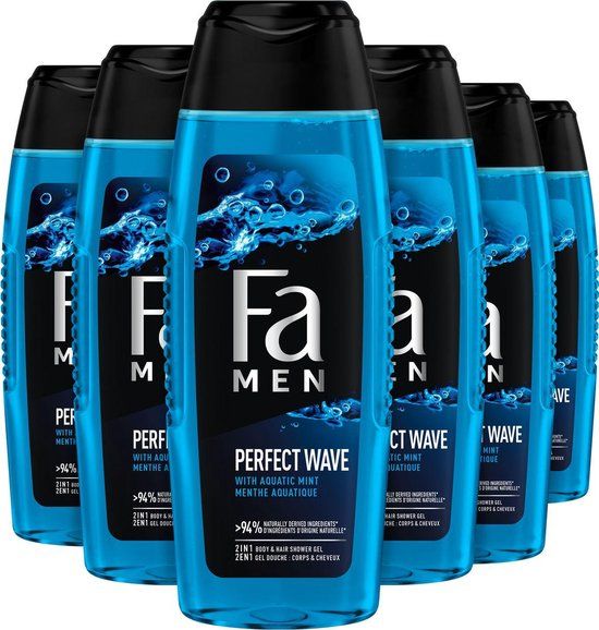 Fa Men Perfect Wave Douchegel - Voordeelverpakking - 6 x 250 ml