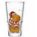 LEONARDO Longdrinkglas Leonardo Trinkglas Becher Capybara Mit Weihnachtsmütze (330ml)