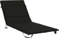 vidaXL Ligstoel Kussen GEMERT 100% Polyester Noir 200 x 90 x 3 cm
