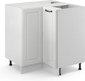 Vicco R-Line Hoekkast – 75.6 cm sans plan de travail Blanc Style champêtre