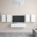 Maison Exclusive - Ensemble de meuble TV, 6 pièces, blanc, en panneau de fibres de bois