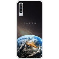 Samsung Galaxy A70 Earth Verstevigd hoesje met sublimatie bedrukking