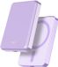 Force Case Powerbank 5.000 mAh - Convient aux MagSafe & Sans fil Qi 15W - Avec 1x port USB-C - Chargeur rapide, Violet