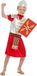 Horrible Smiffys Kinder Kostuum - Kids 6 jaar - Horrible Histories Roman Boy - Rood/Zilverkleurig