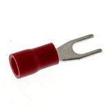 25 SeKi 25 x Vorkkabelschoenen Rood 0,5-1,5 mm² M3 Gedeeltelijk Geïsoleerd DIN Kabelschoen