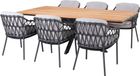 4 Seasons Outdoor Minerva Calpi dining tuinset 220x95xH75cm 7 delig Antraciet