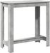 vidaXL Table de bar - 102x50x103,5 cm - Bois traité - Gris béton
