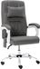 vidaXL Fauteuil de bureau en cuir synthétique gris