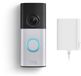 Ring Wired Video Doorbell Plus - Plug-In Adapter - Satijn Nickel - 2K