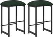 vidaXL Tabouret de bar vert foncé 40 x 32 x 64 cm