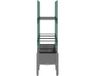 vidaXL Plantenbak met latwerk 120x40x142,5 cm polypropeen lichtgrijs