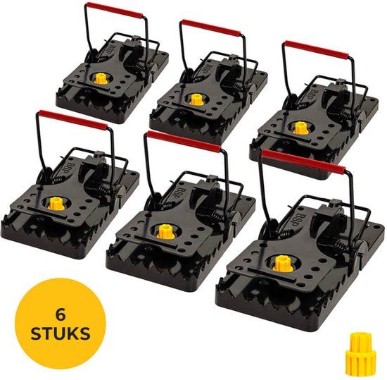 1FPP Van Steeg Rattenklemmen met peanutgeur - 6 stuks