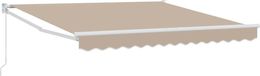 Parasol manuel 3 x 2,5 m Beige 100% Polyester