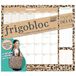 Frigobloc Mensuel avec sac léopard 2027- Calendrier organiseur familial (de janv. à déc. 2027): Avec 1 sac léopard assorti