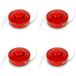 EBERTH 4-aderige kop (4 stuks), schroefdraad M10 x 1,25 links, draaddikte 3 mm, draadlengte 2,3 m, met automatische puntvorming