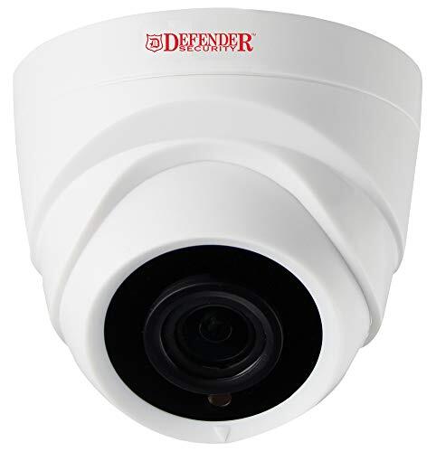 Defender Security DFR11 720p HD 4 in 1 Hybride Indoor Dome Security Camera, Wit, IP66