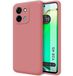 Tumundosmartphone Hoesjes van vloeibare siliconen, zeer zacht voor Vivo Y28 4G, roze