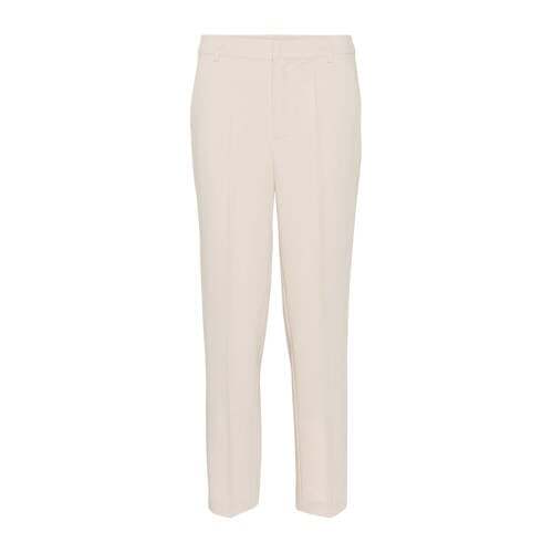 Kaffe Kaffe high waist regular fit pantalon Kasakura beige