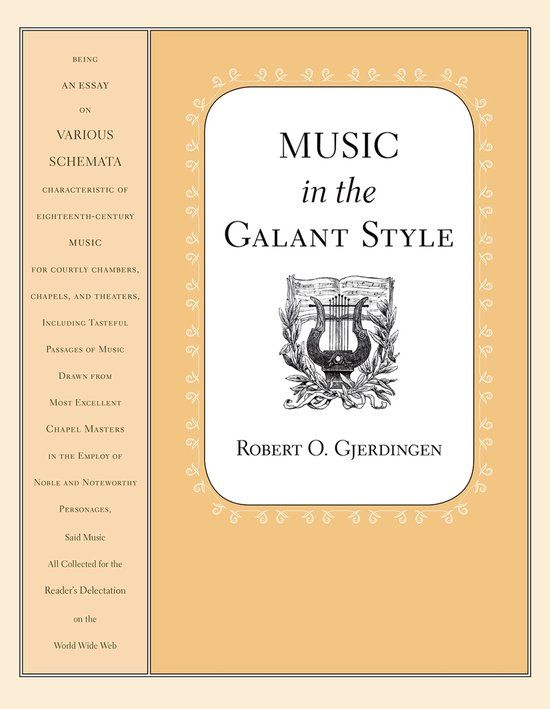 Music Oxford University Press Inc Music in the Galant Style Paperback