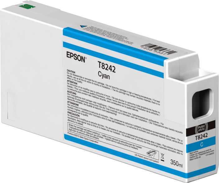 Epson Singlepack Cyan T824200 UltraChrome HDX/HD 350ml single pack / cyaan