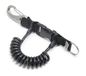 Best Divers Clip uittrekbaar kleur zeil Black spiraal ø 30 x 6 mm, unisex volwassenen, zwart