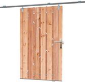 Tuindeco Schuifdeur schutting - Red Class Wood - 130 x 195 cm