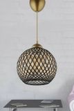 Merkloos Opviq Kroonluchter Zwart Goud Metaal 22x22x54cm