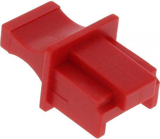 InLine RJ45 afsluitcovers - 100 stuks - rood